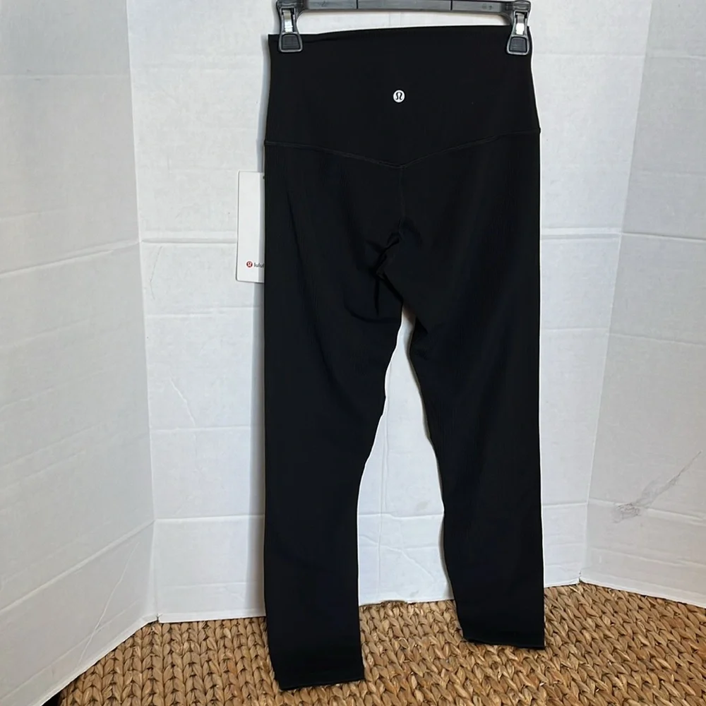 Lululemon Align Ribbed HR Pant 25” BLK - Picture 4 of 5